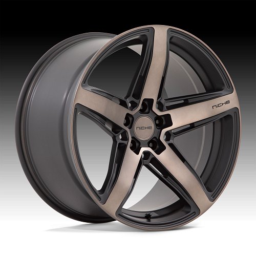 Niche Teramo M271 Machined Black DDT Custom Wheels 1